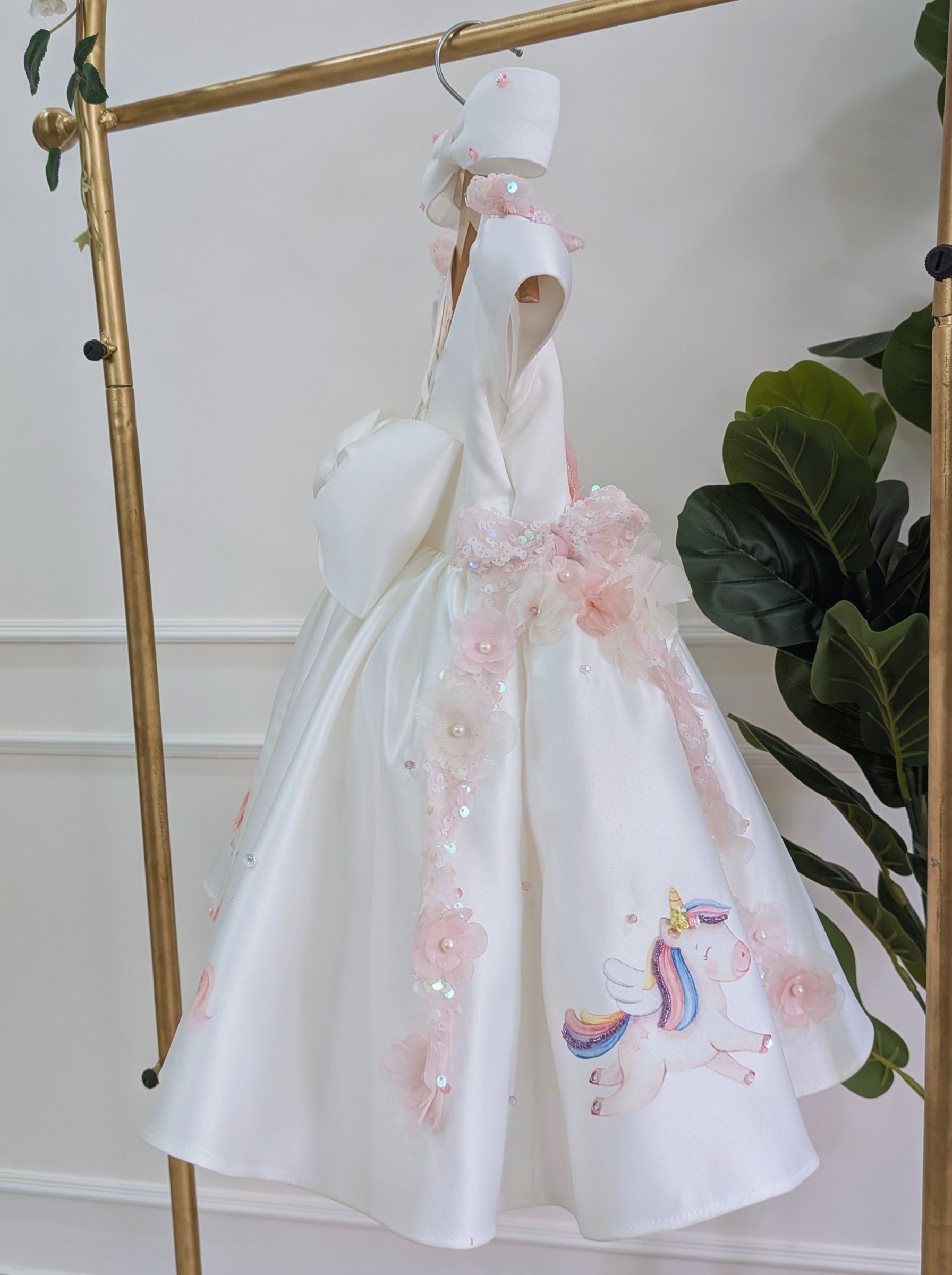 Unicorn Theme Birthday Dress for Girls | Customizable & Personalized Party Wear India