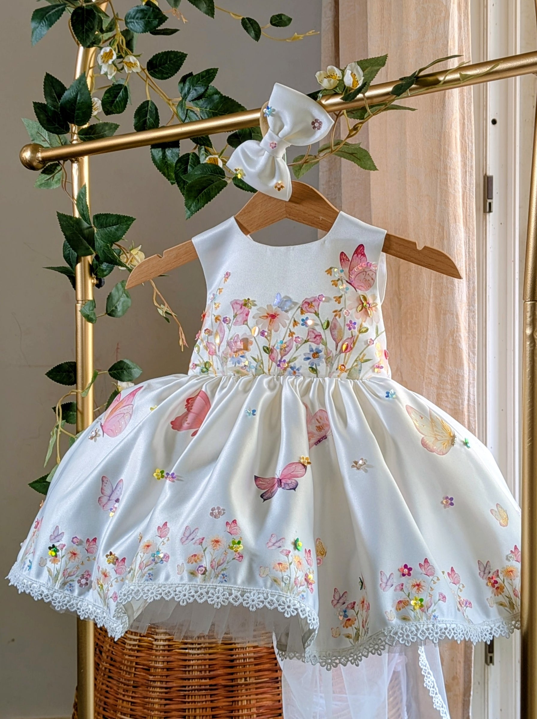 Floral Birthday Dress for Girls | Customizable & Personalized Outfit