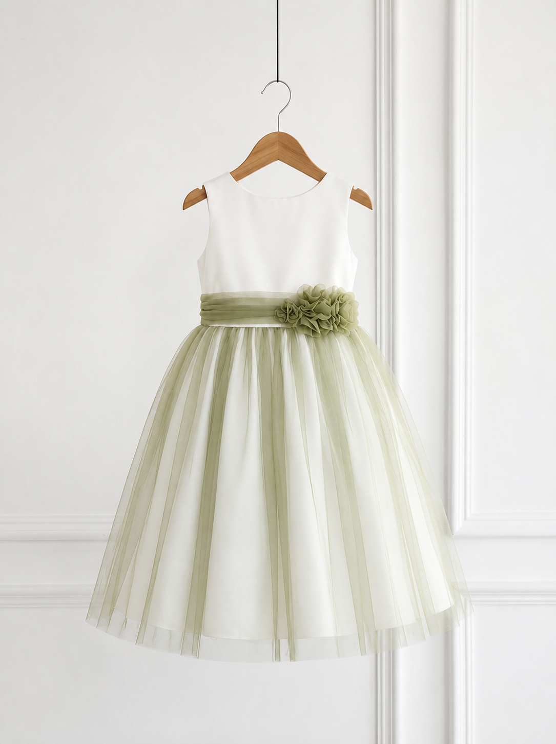 Sage Green Flower Girl Dress for Girls