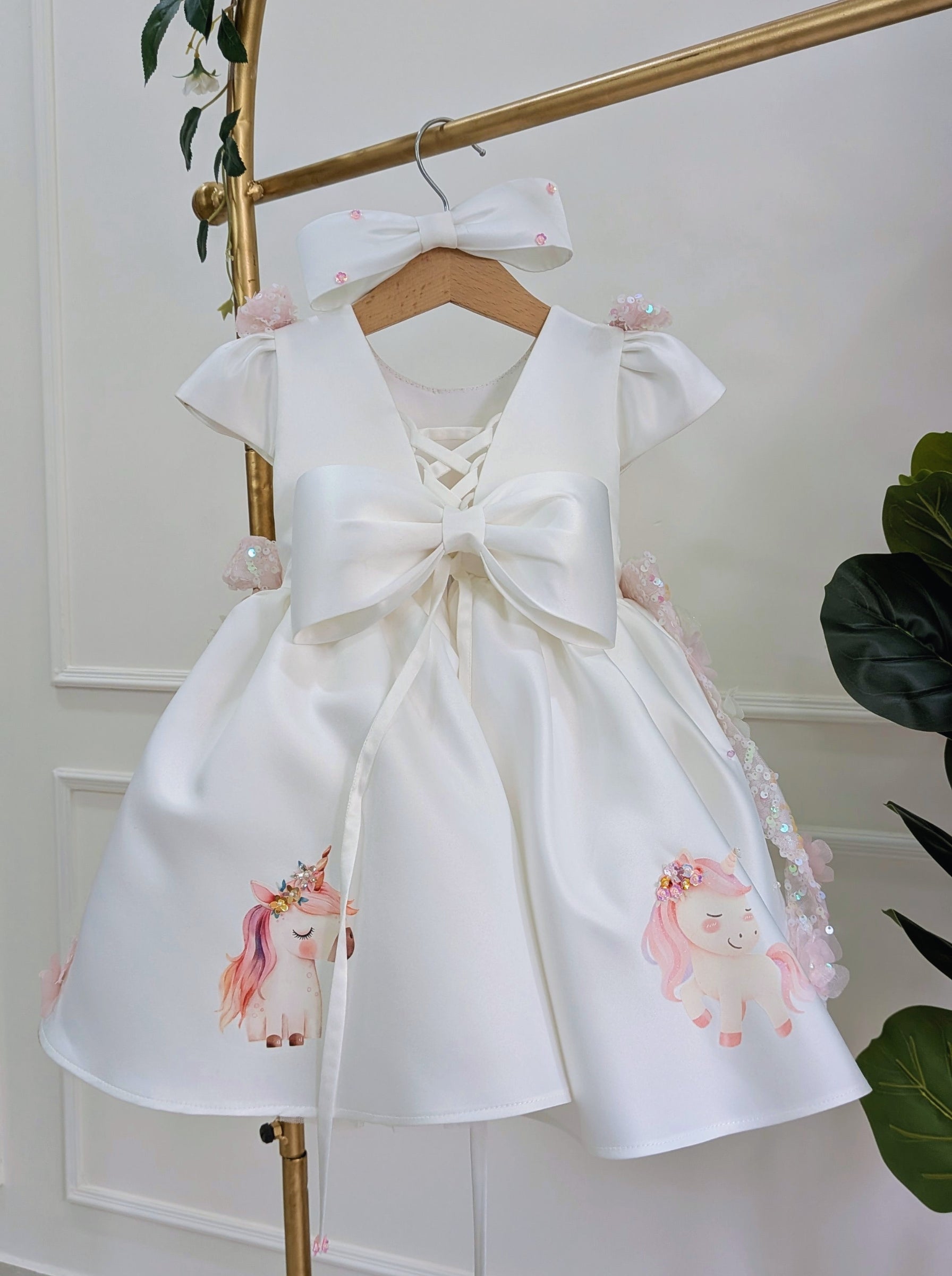 Unicorn Theme Birthday Dress for Girls | Customizable & Personalized Party Wear India
