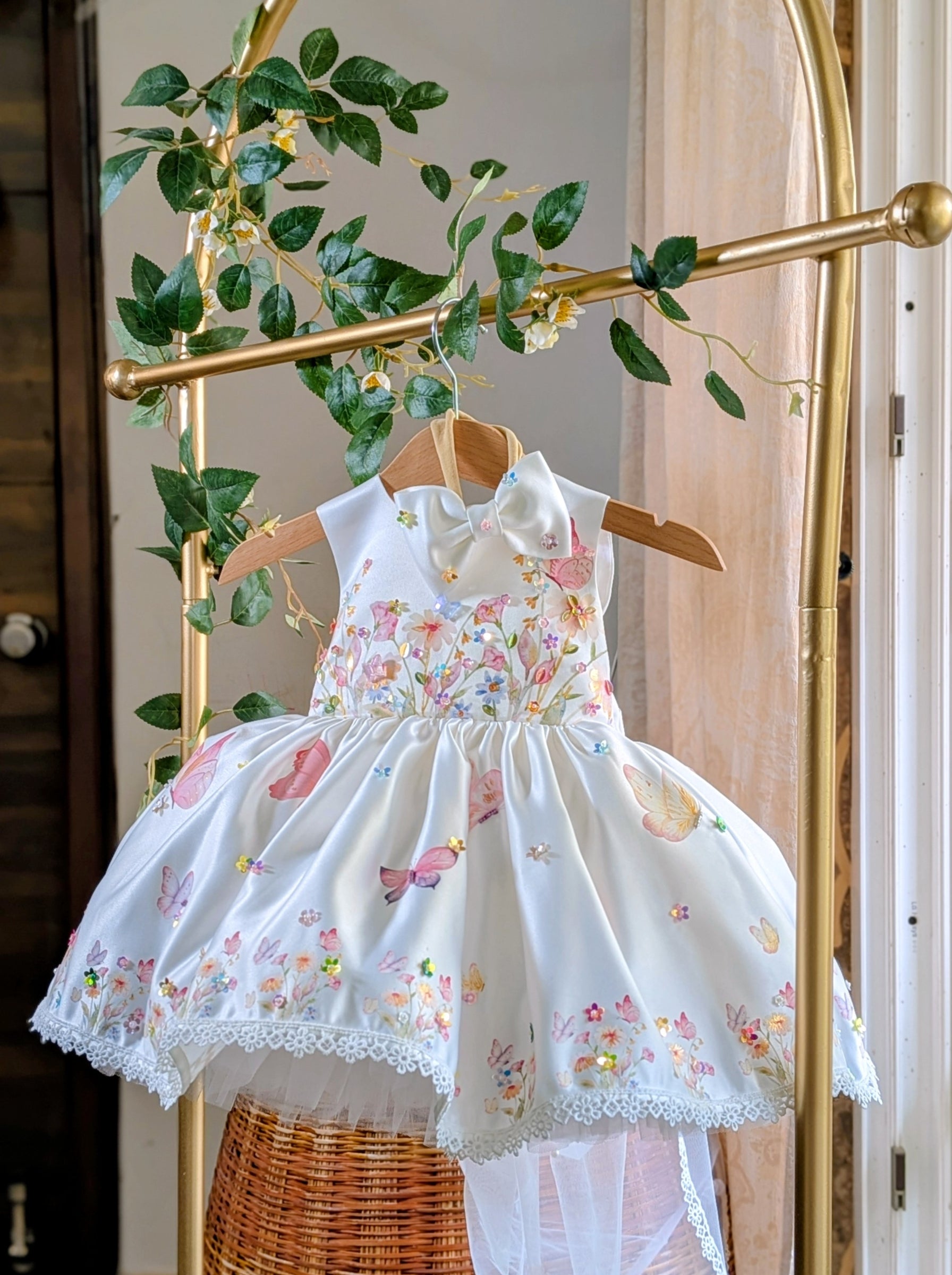 Floral Birthday Dress for Girls | Customizable & Personalized Outfit