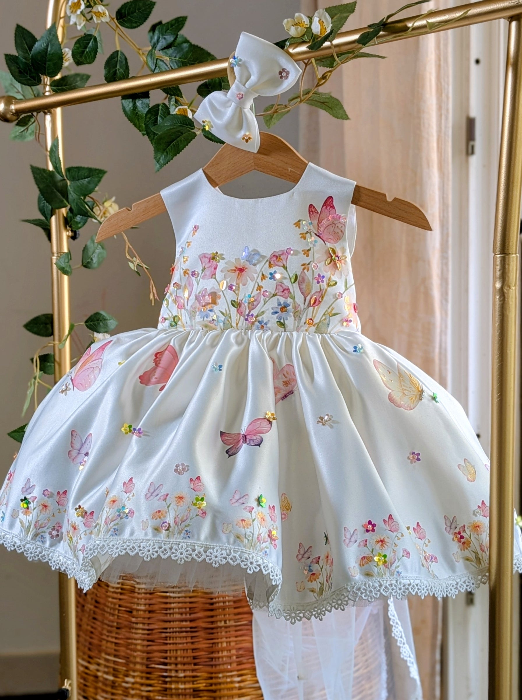 Floral Birthday Dress for Girls | Customizable & Personalized Outfit