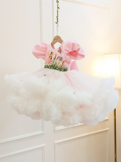 Luxury fairy couture birthday dress for little girls